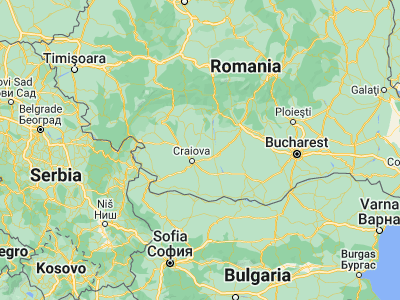 Map showing location of Dobreţu (44.5, 23.95)