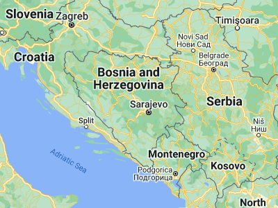 Map showing location of Dobrinje (44.05008, 18.11958)