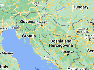 Map showing location of Dobrljin (45.15106, 16.47869)