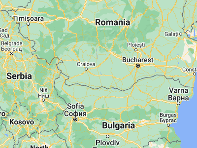 Map showing location of Dobrosloveni (44.18333, 24.36667)