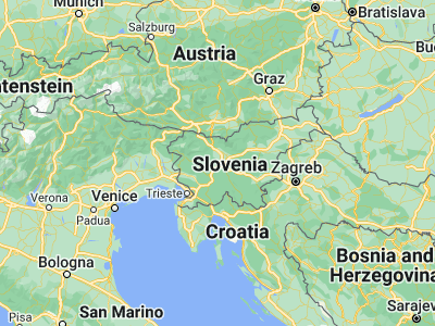 Map showing location of Dobrova (46.055, 14.41722)