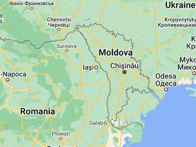 Map showing location of Dobrovăţ (46.95, 27.7)