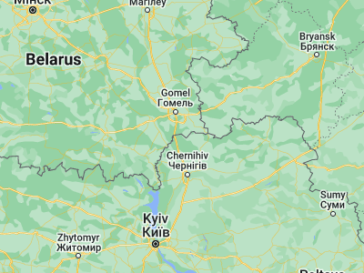 Map showing location of Dobryanka (52.06314, 31.18567)