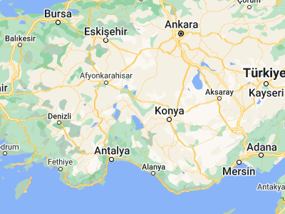 Map showing location of Doğanhisar (38.1463, 31.67648)