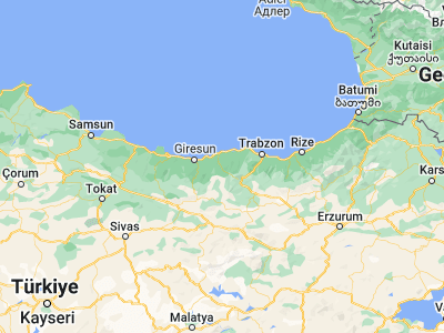 Map showing location of Doğankent (40.8075, 38.91722)