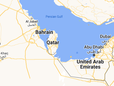 Map showing location of Doha (25.27932, 51.52245)