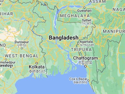 Map showing location of Dohār (23.58833, 90.14694)