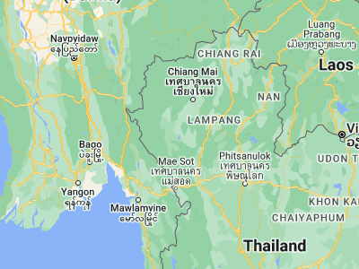 Map showing location of Doi Tao (17.95286, 98.68458)