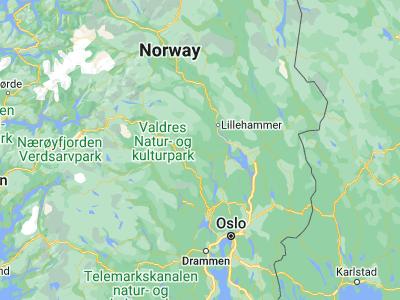 Map showing location of Dokka (60.84001, 10.0618)
