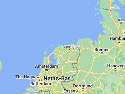Map showing location of Dokkum (53.32224, 5.99698)