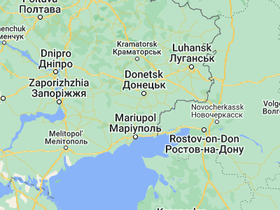 Map showing location of Dokuchayevsk (47.74773, 37.67384)
