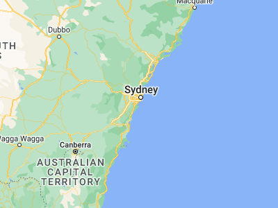 Map showing location of Dolans Bay (-34.05, 151.11667)