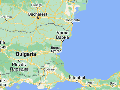Map showing location of Dolni Chiflik (42.98333, 27.71667)