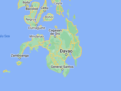 Map showing location of Dologon (7.84083, 125.04444)