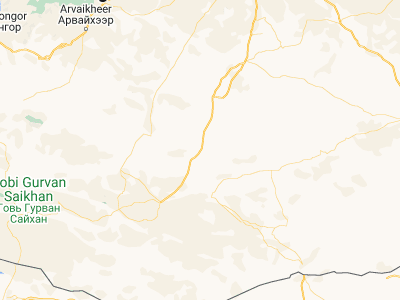 Map showing location of Doloon (44.42446, 105.32078)