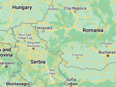 Map showing location of Domaşnea (45.08333, 22.31667)