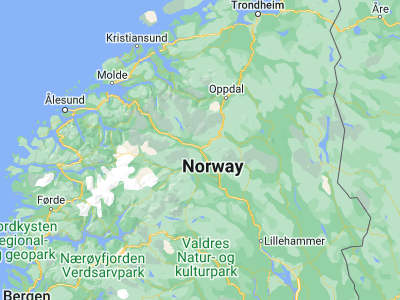 Map showing location of Dombås (62.06965, 9.12346)