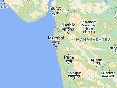 Map showing location of Dombivli (19.21667, 73.08333)