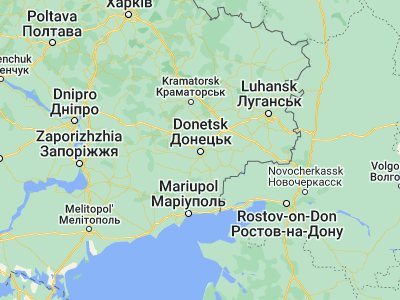 Map showing location of Donets’k (48.023, 37.80224)