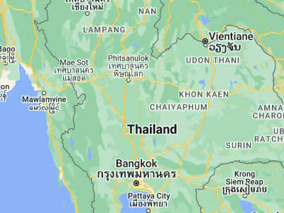 Map showing location of Dong Charoen (16.02058, 100.66286)