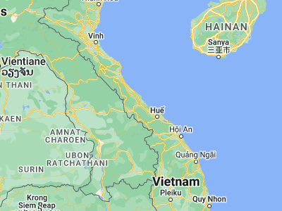 Map showing location of Ðông Hà (16.81625, 107.10031)