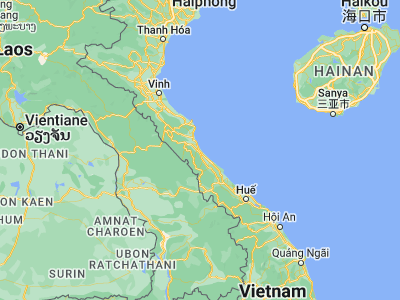 Map showing location of Ðồng Hới (17.48333, 106.6)
