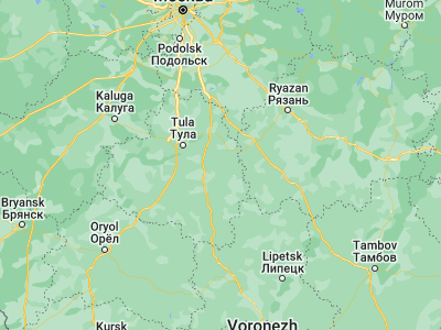 Map showing location of Donskoy (53.97106, 38.33627)