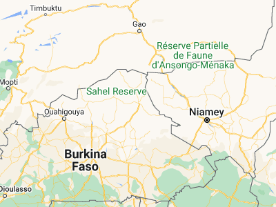 Map showing location of Dori (14.0354, -0.0345)