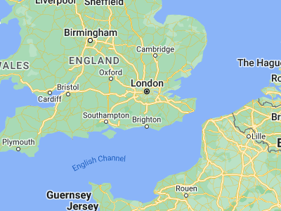 Map showing location of Dorking (51.2329, -0.32942)
