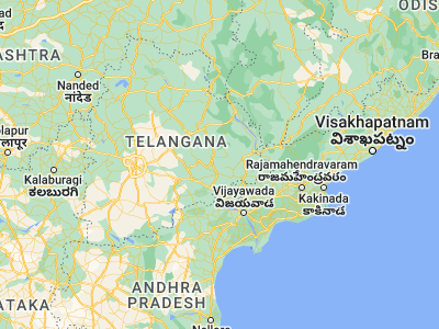 Map showing location of Dornakal (17.45, 80.16667)