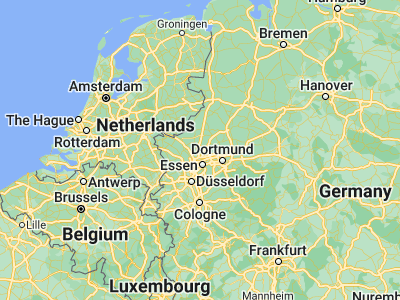Map showing location of Dorsten (51.66166, 6.96514)
