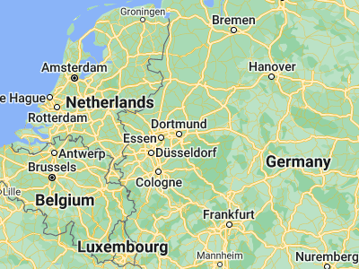 Map showing location of Dortmund (51.51494, 7.466)