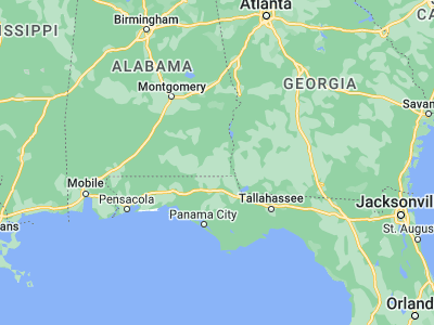 Map showing location of Dothan (31.22323, -85.39049)