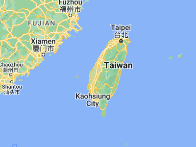 Map showing location of Douliu (23.70944, 120.54333)