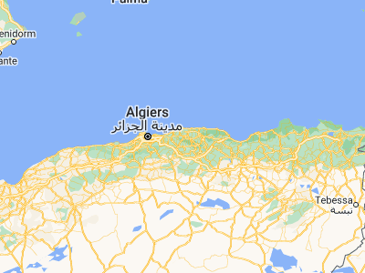 Map showing location of Draa Ben Khedda (36.73436, 3.96223)