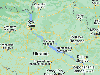 Map showing location of Drabiv (49.96302, 32.15291)