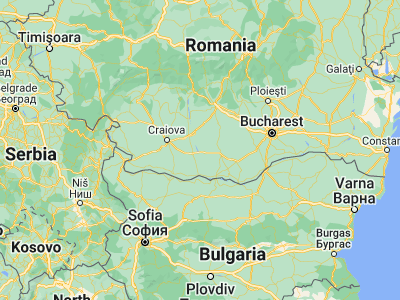 Map showing location of Drăgăneşti-Olt (44.16667, 24.53333)