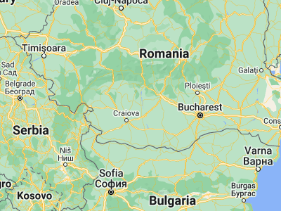 Map showing location of Drăgăşani (44.65, 24.26667)