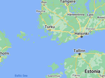 Map showing location of Dragsfjärd (60.06667, 22.48333)