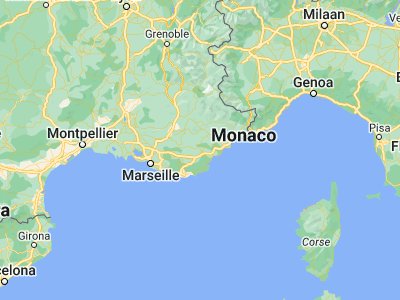Map showing location of Draguignan (43.53333, 6.46667)