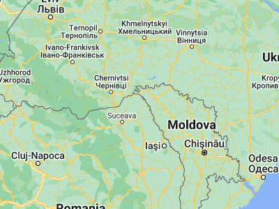 Map showing location of Drăguşeni (48.01667, 26.81667)