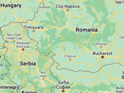 Map showing location of Drăguţeşti (44.96667, 23.23333)