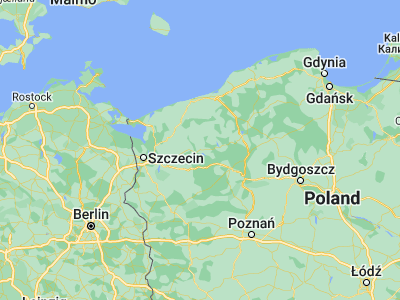 Map showing location of Drawsko Pomorskie (53.53056, 15.80967)