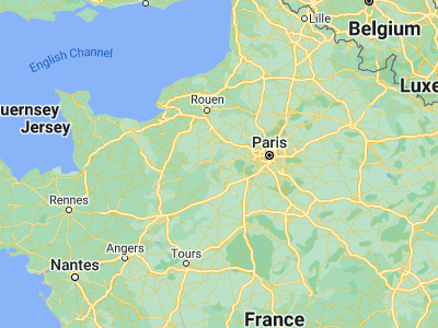 Map showing location of Dreux (48.73333, 1.36667)