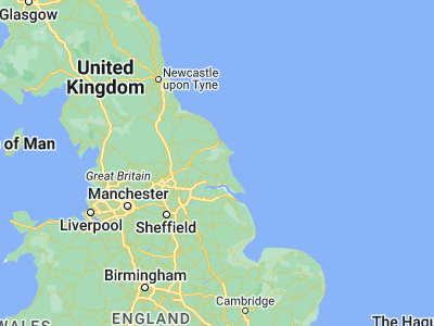 Map showing location of Driffield (54.00489, -0.43872)
