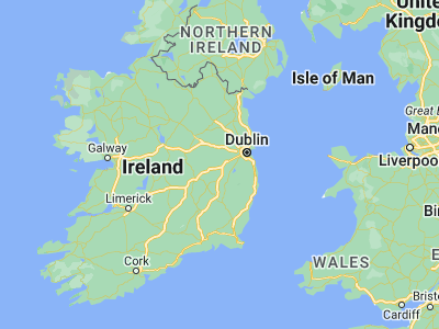 Map showing location of Droichead Nua (53.18194, -6.79667)