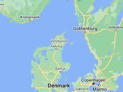 Map showing location of Dronninglund (57.16035, 10.29287)