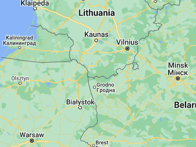 Map showing location of Druskininkai (54.01667, 23.96667)