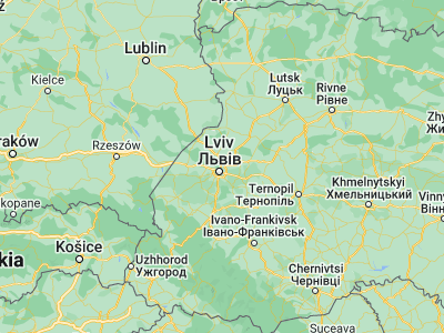 Map showing location of Dublyany (49.90411, 24.08637)