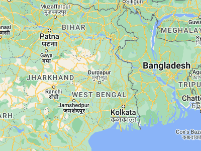 Map showing location of Dubrājpur (23.8, 87.38333)